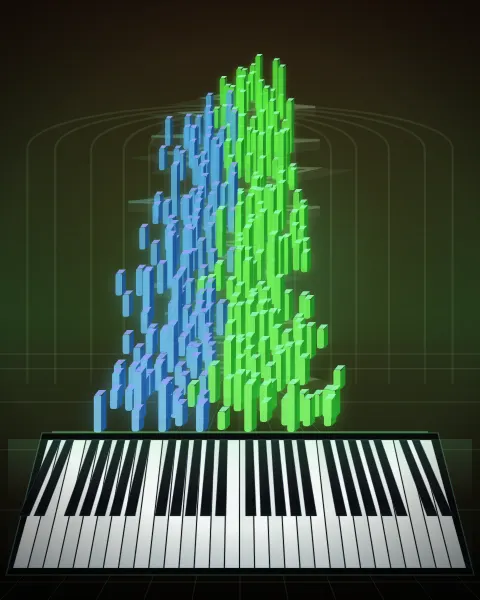 Retrato musical da edição Chromatic Fantasy and Fugue, BWV 903 (Fugue)
