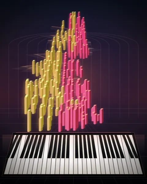 Retrato musical da edição Prelude: Op. 28, No. 15, Op.28, No.15