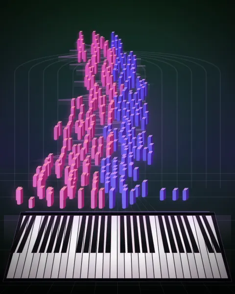 Retrato musical da edição Prélude 22, Op 28, No 22