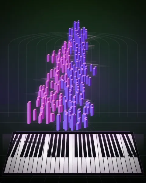 Retrato musical da edição Das Wohltemperierte Clavier I, Fuga II, BWV 847