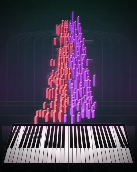 Retrato musical da edição Sonata Facile - Second movement, K 545