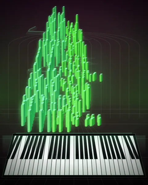Retrato musical da edição Sonata No. 14 “Moonlight” (1st Movement: Adagio sostenuto), Op. 27, No. 2