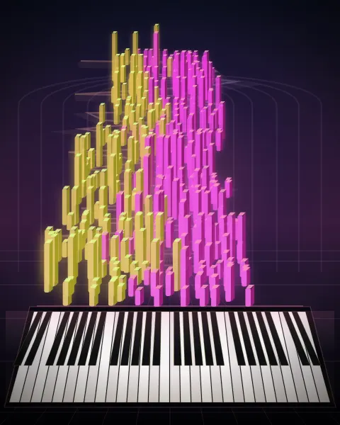 Retrato musical da edição Sonata No. 14 “Moonlight” (3rd Movement: Presto agitato)