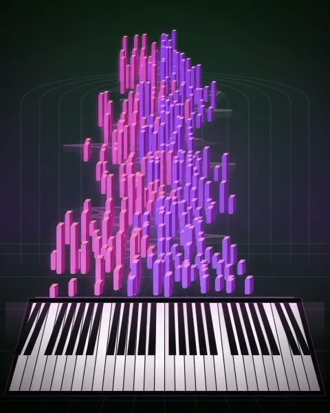 Retrato musical da edição Piano Sonata in C Minor - KV. 457 (2nd Movement), KV 457