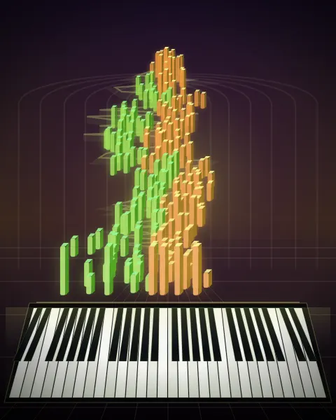 Retrato musical da edição Das Wohltemperierte Clavier II, Fuga II, BWV 871 -- Fuga