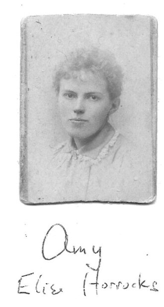 Retrato histórico de Amy Elsie Horrocks