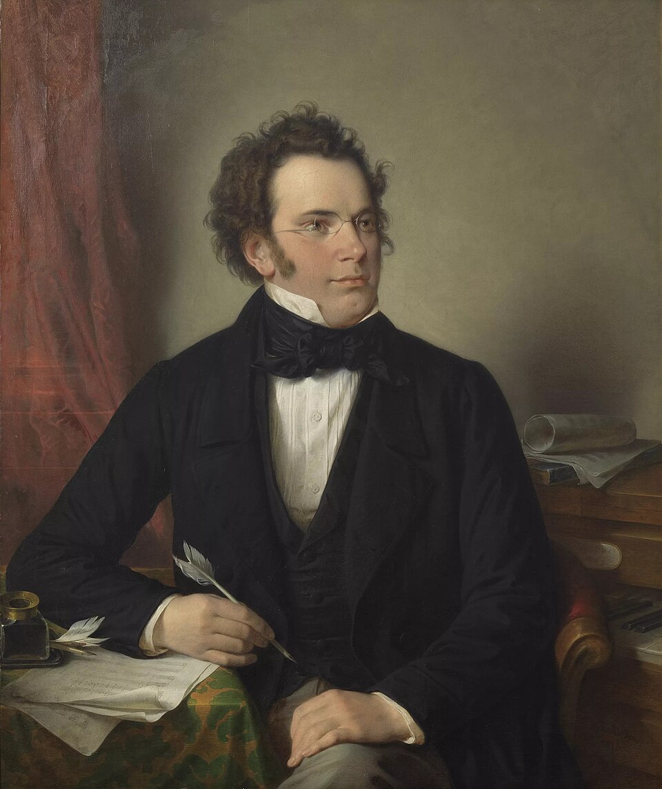 Retrato histórico de Franz Schubert
