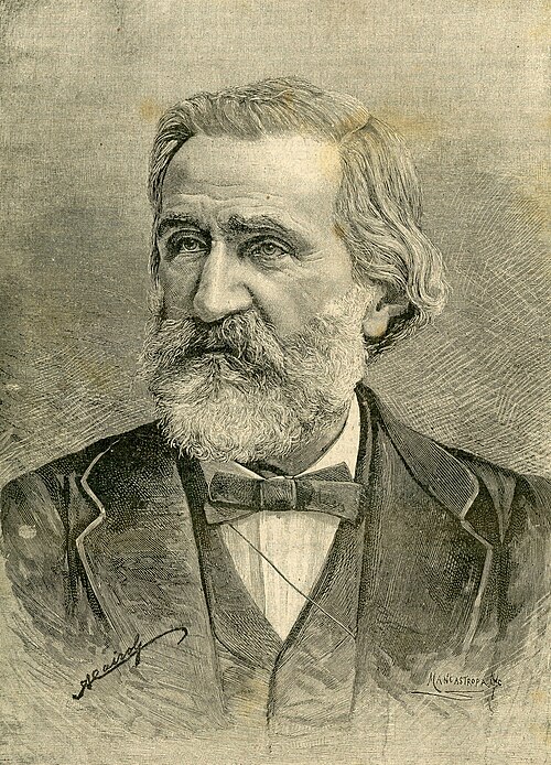 Retrato histórico de Giuseppe Verdi