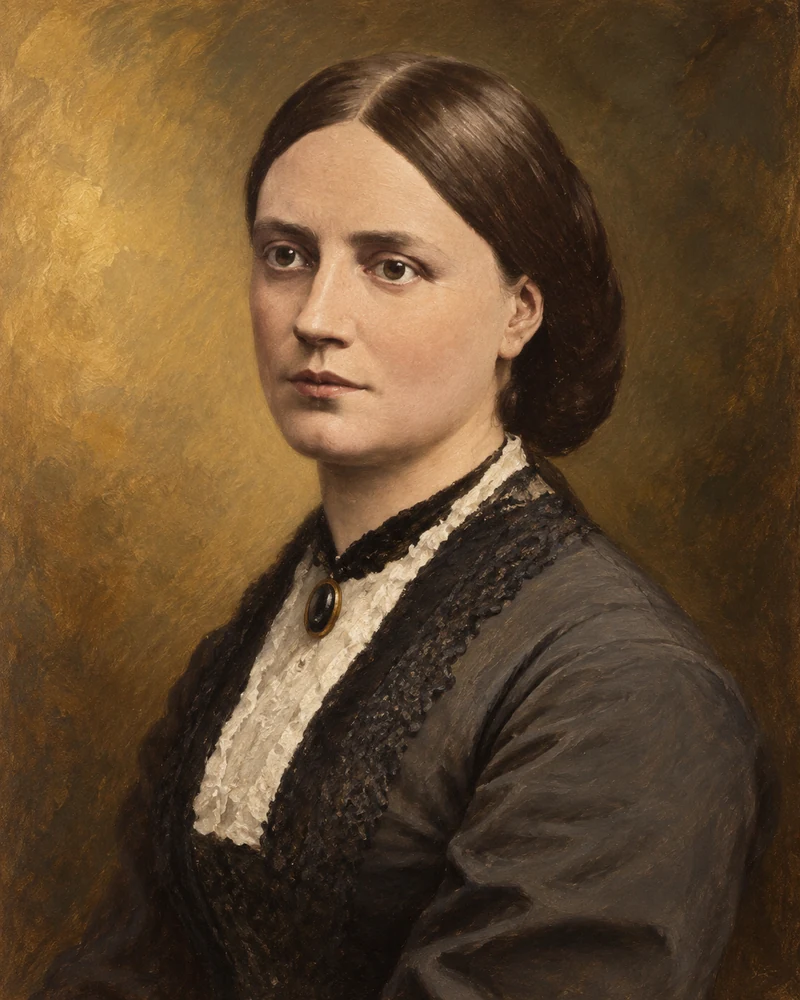 Recriação artística de Charlotte Alington Barnard